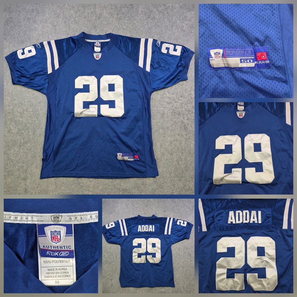 Indianapolis Colts Football Jersey Mens 50 Blue NFL Reebok Joseph Addai 29